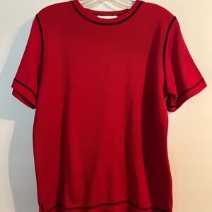 Cathy Daniels Red Short Sleeve Tee